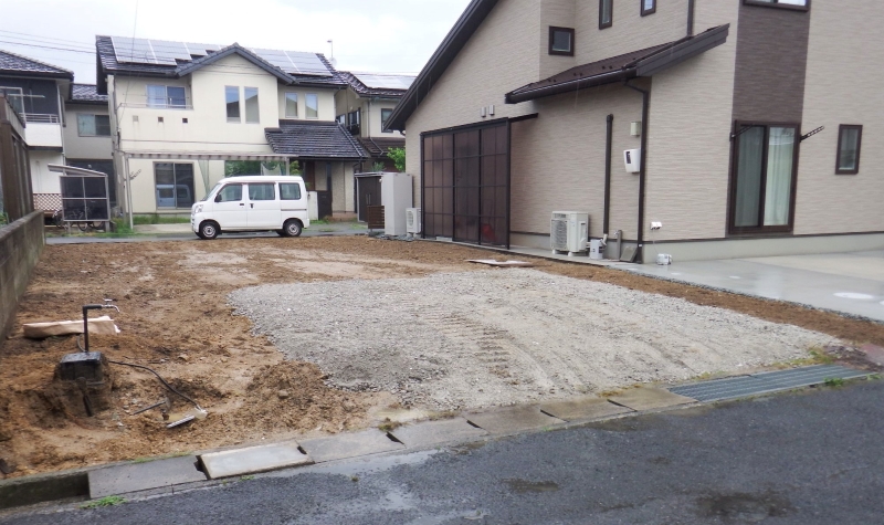 △埋め戻し・敷き均し 解体工事完了
